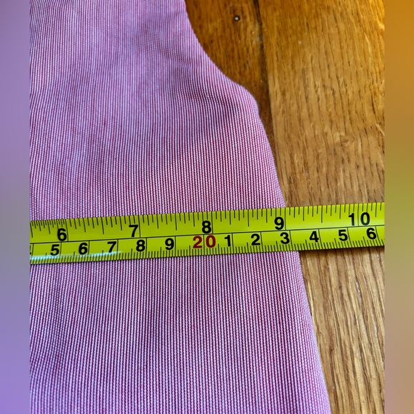 Vintage Red & White Striped Polyester/Cotton Overalls - Picture 11 of 11